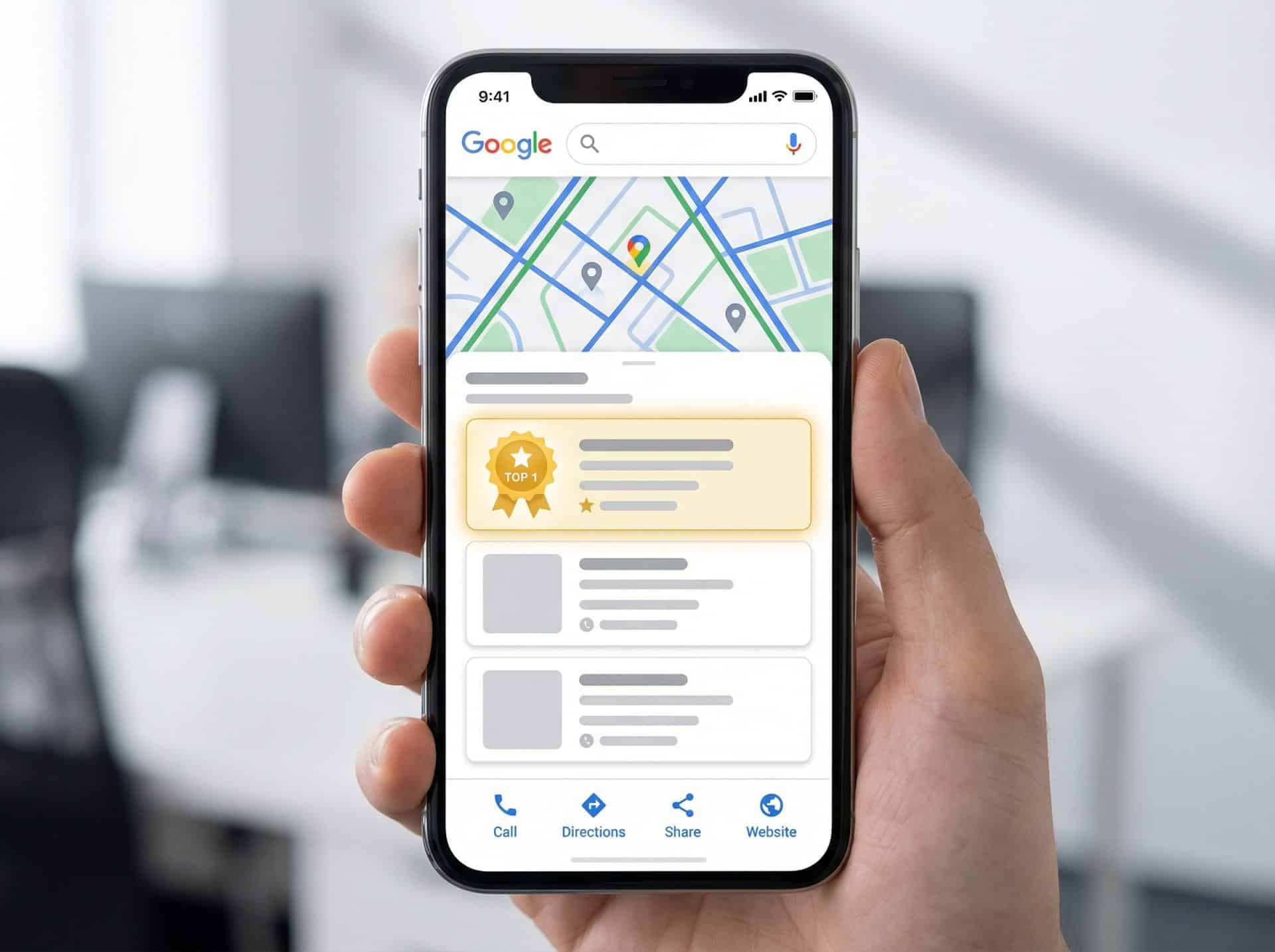 Optimisation Google Business Profile - Fiche Google Maps TOP 3 pour artisans