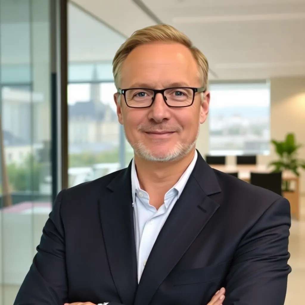 Photo de Claude BARBEY avec une vue de Vichy en arrière-plan et un appel à l'action vers of-coaching.fr - référencement Allier - of-coaching.fr