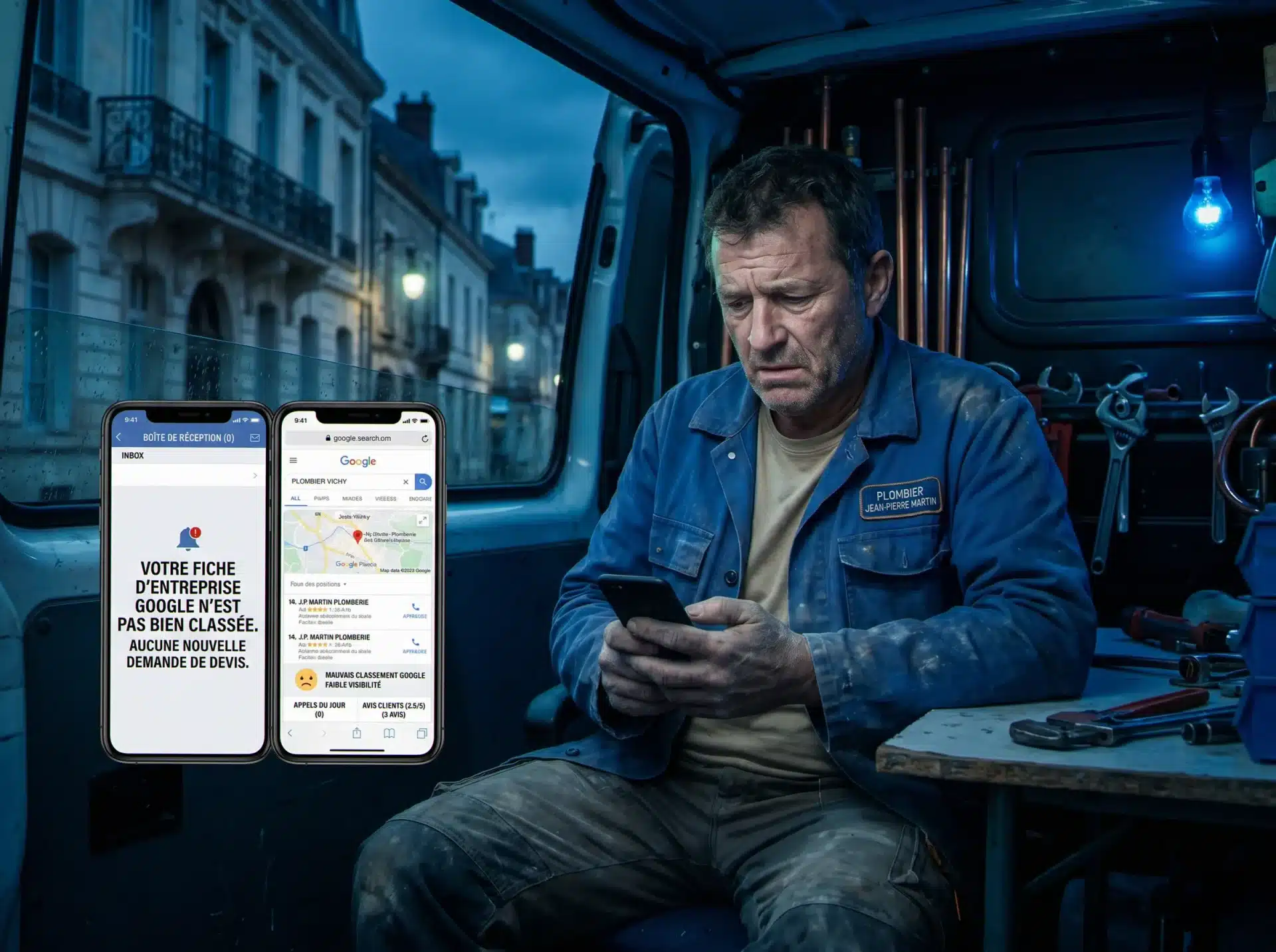 Artisan de Vichy frustré par son agence digitale Vichy sans résultat