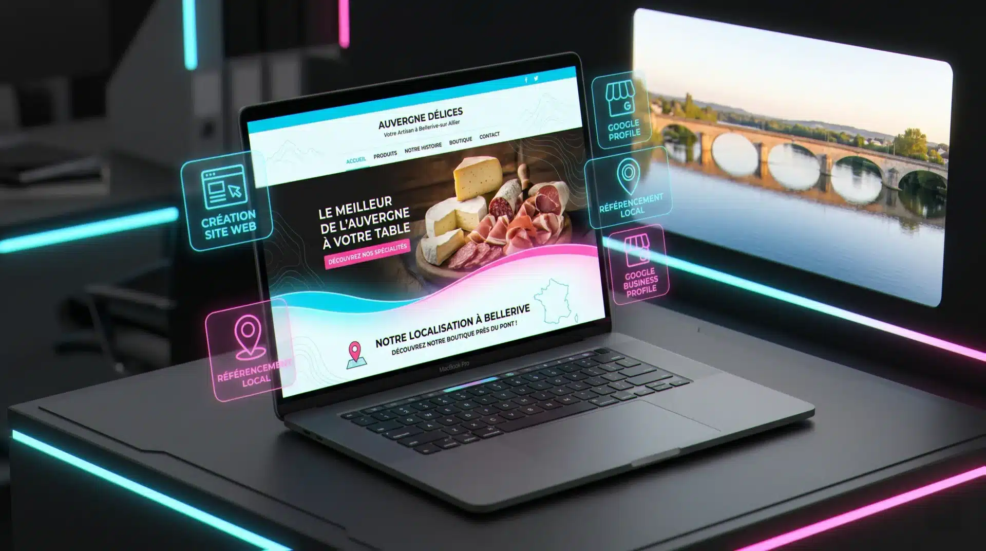 Agence web Bellerive-sur-Allier : création de site WordPress et SEO local pour les artisans et TPE du 03700