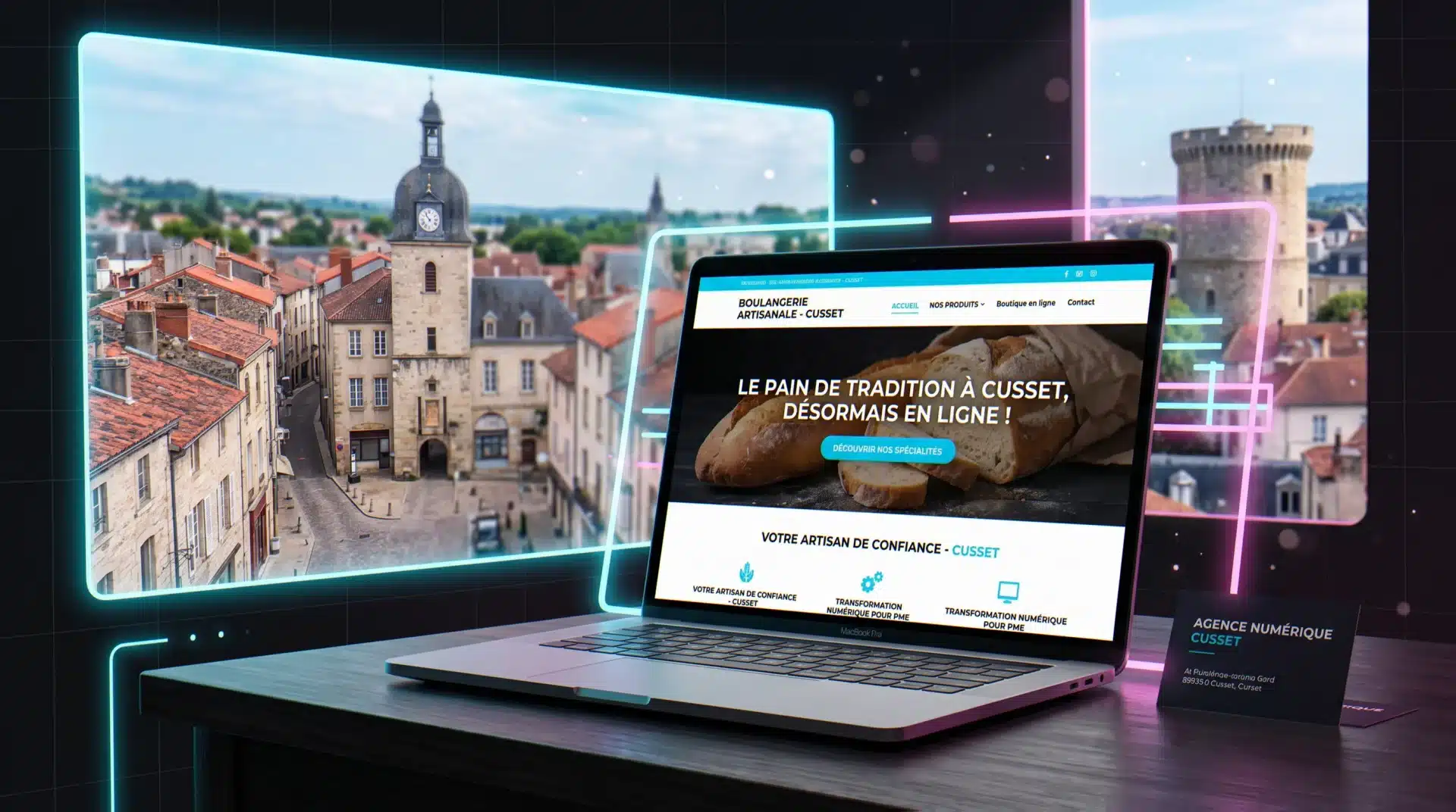 Agence web Cusset (03300) : création de site WordPress et SEO local pour les pros du centre médiéval et du pôle des Ailes