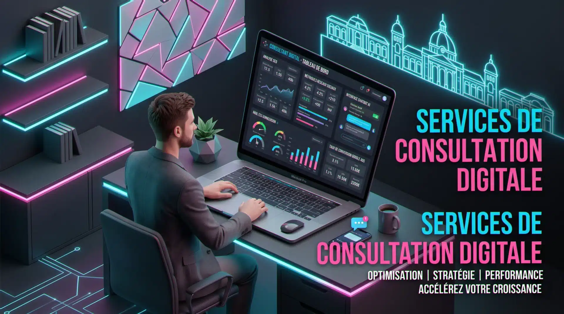 Consultant digital Vichy : Claude Barbey, expert en stratégie web, SEO, réseaux sociaux et automatisation IA pour les TPE d'Auvergne