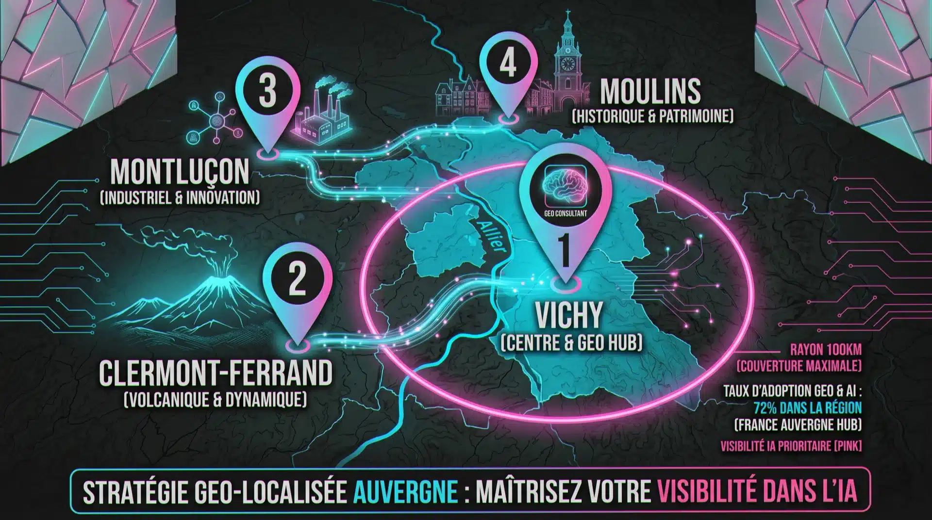 Consultant SEO Allier Auvergne : Claude Barbey accompagne les artisans et TPE de Vichy, Clermont-Ferrand, Montluçon et Moulins sur Google Maps