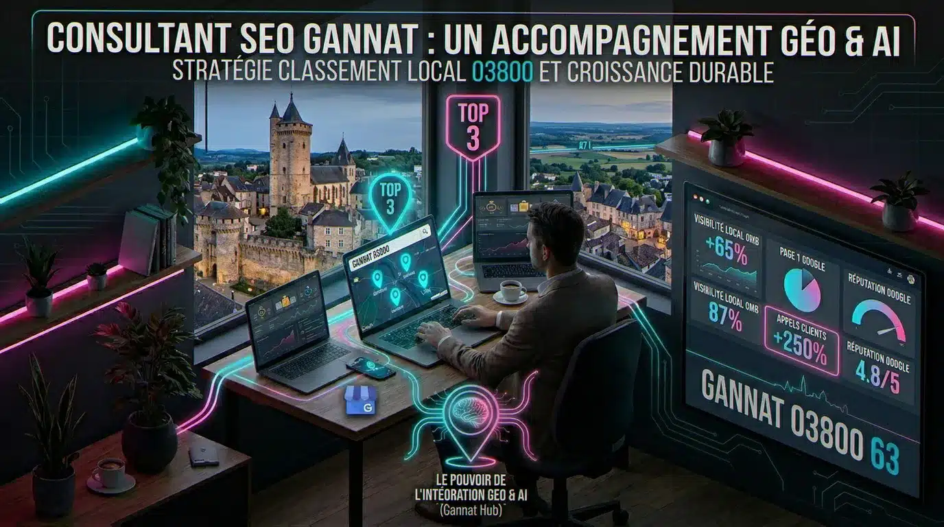 Consultant SEO Gannat : Claude Barbey accompagne artisans et TPE gannatois pour dominer Google Maps dans le 03800