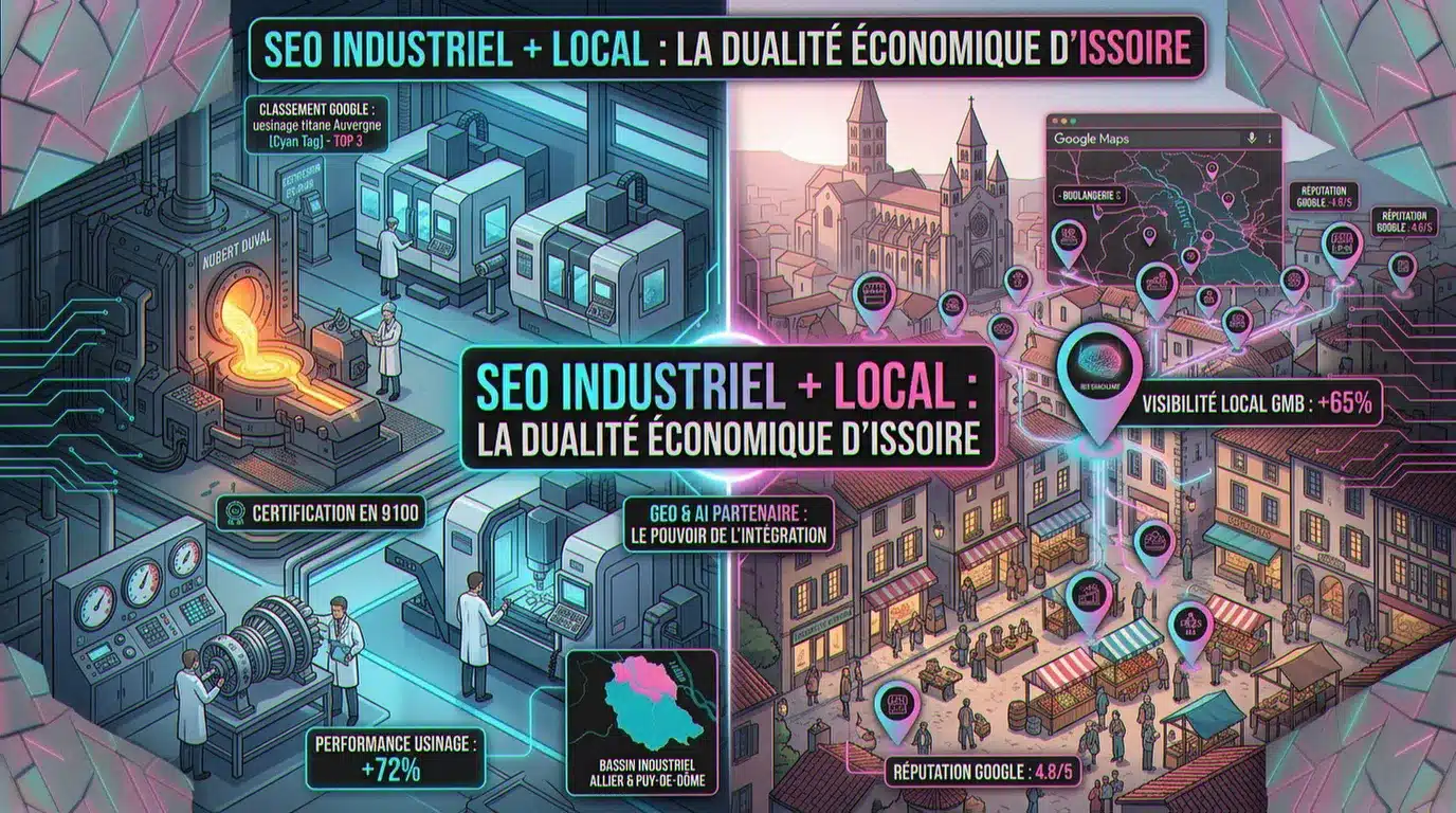 Consultant SEO Issoire : Claude Barbey accompagne PME industrielles aéronautiques et commerces du bassin issoirien sur Google