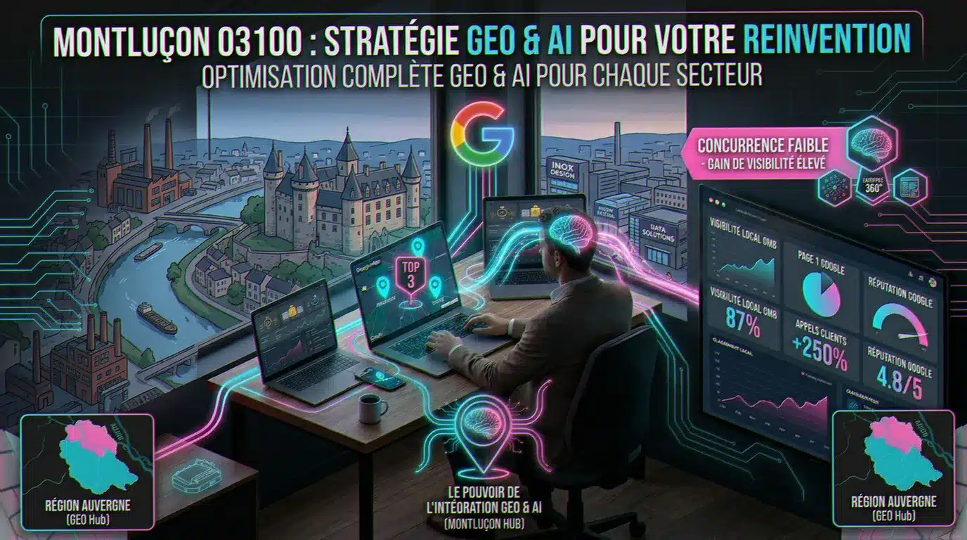 Consultant SEO Montluçon : Claude Barbey accompagne artisans et TPE de l'ouest Allier pour dominer Google Maps dans le 03100